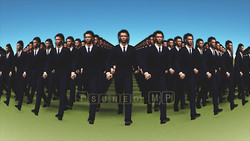 Image CG clone people between Clone