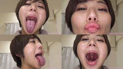 Haruka Akane - Erotic Long Tongue and Mouth Showing